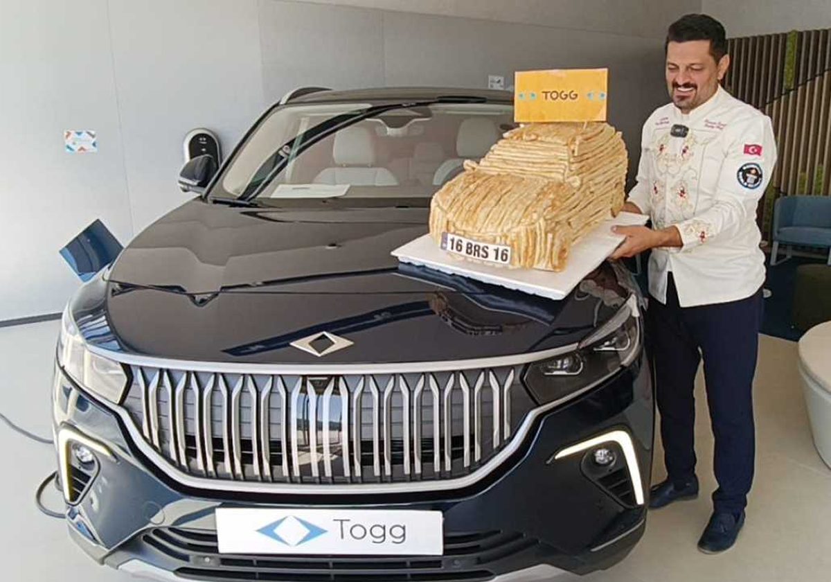 Turkish Pastry Chef Receives a TOGG Electric Car