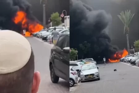 Scenes of Ashkelon Under Bombardment