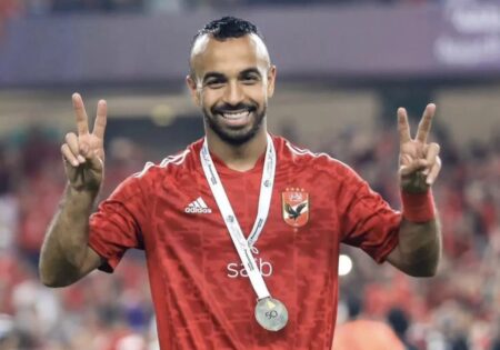 The Egyptian Al-Ahly player, Mohamed Magdy Kafsha