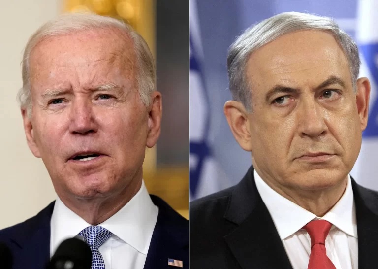Netanyahu and U.S. President Joe Biden