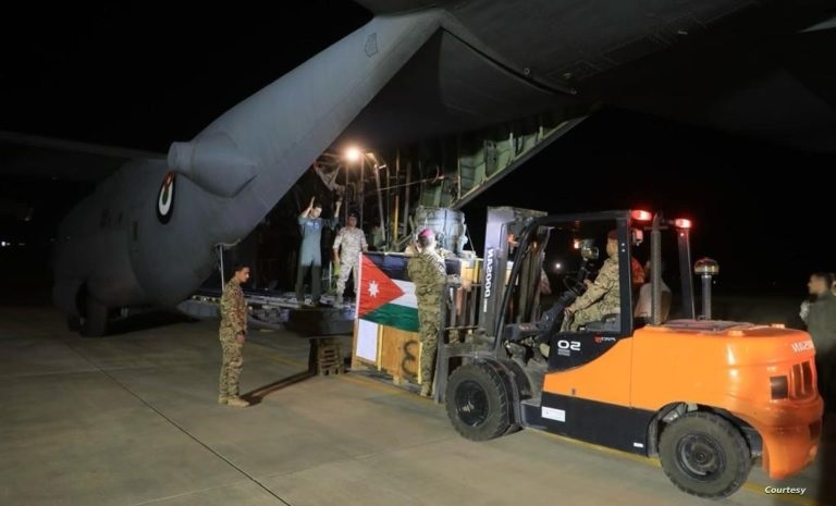 Jordanian aerial drop 