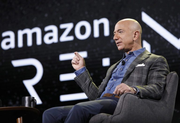 Jeff Bezos displaces Elon Musk from the top of the list.