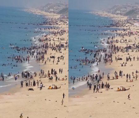Palestinians Find Joy on Gaza Beach