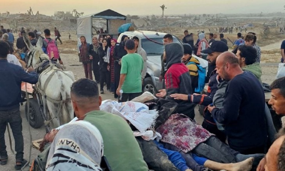 At least 42 Palestinians were killed in Israeli airstrikes across several areas of the Gaza Strip since early Sunday morning, according to medical sources.