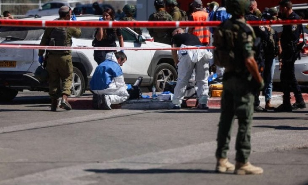 Israeli forces killed two Palestinians accused of a stabbing and shooting attack that killed an Israeli security guard near Gush Etzion in the occupied West Bank.