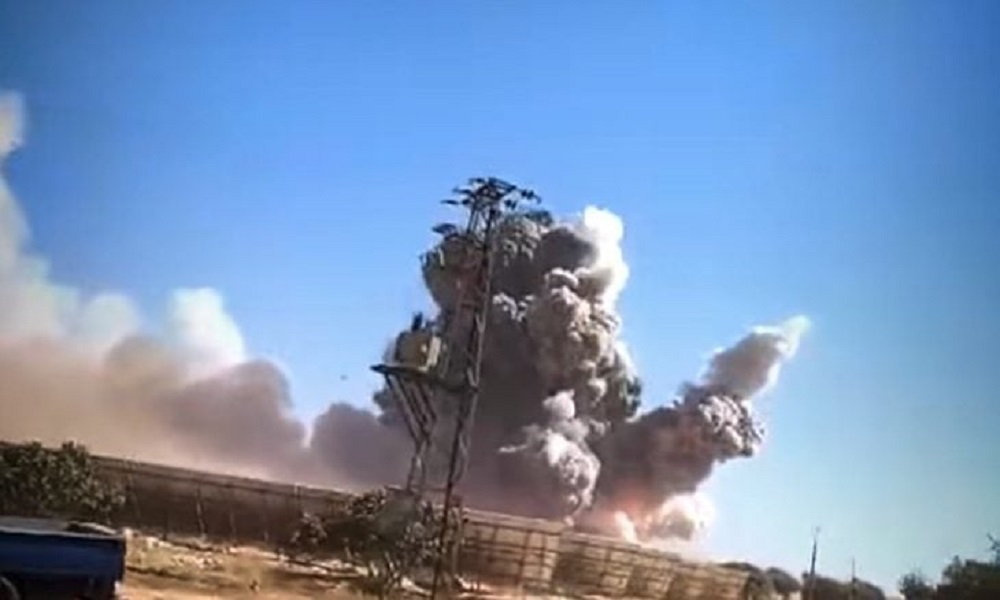 A fuel transport truck exploded in Syria’s Hama governorate on Wednesday, killing seven and wounding many.