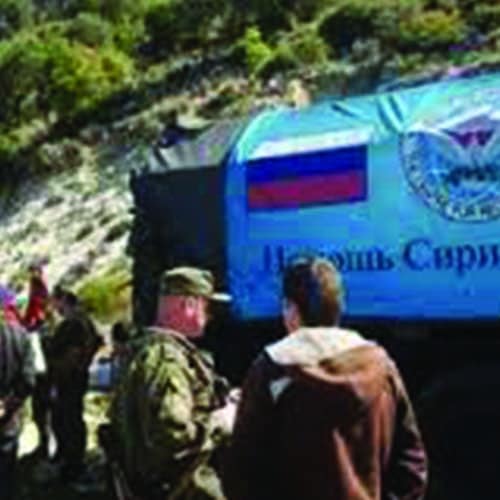 روسيا ترسل مساعدات إنسانية إلى معقل العلويين في سوريا watanserb.com