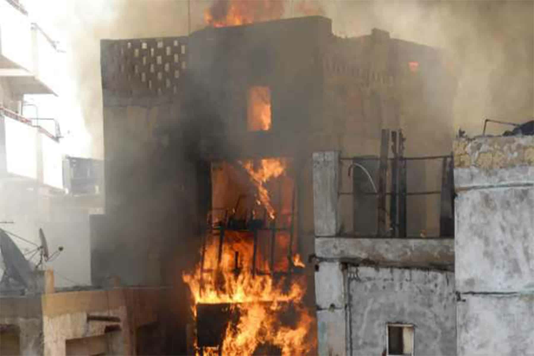حريق فندق بالمدينة المنورة watanserb.com