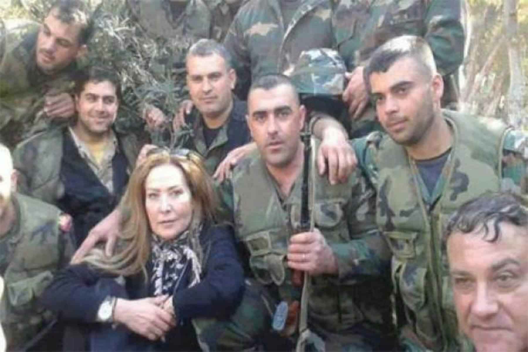صورة رغدة مع الجيش السوري watanserb.com