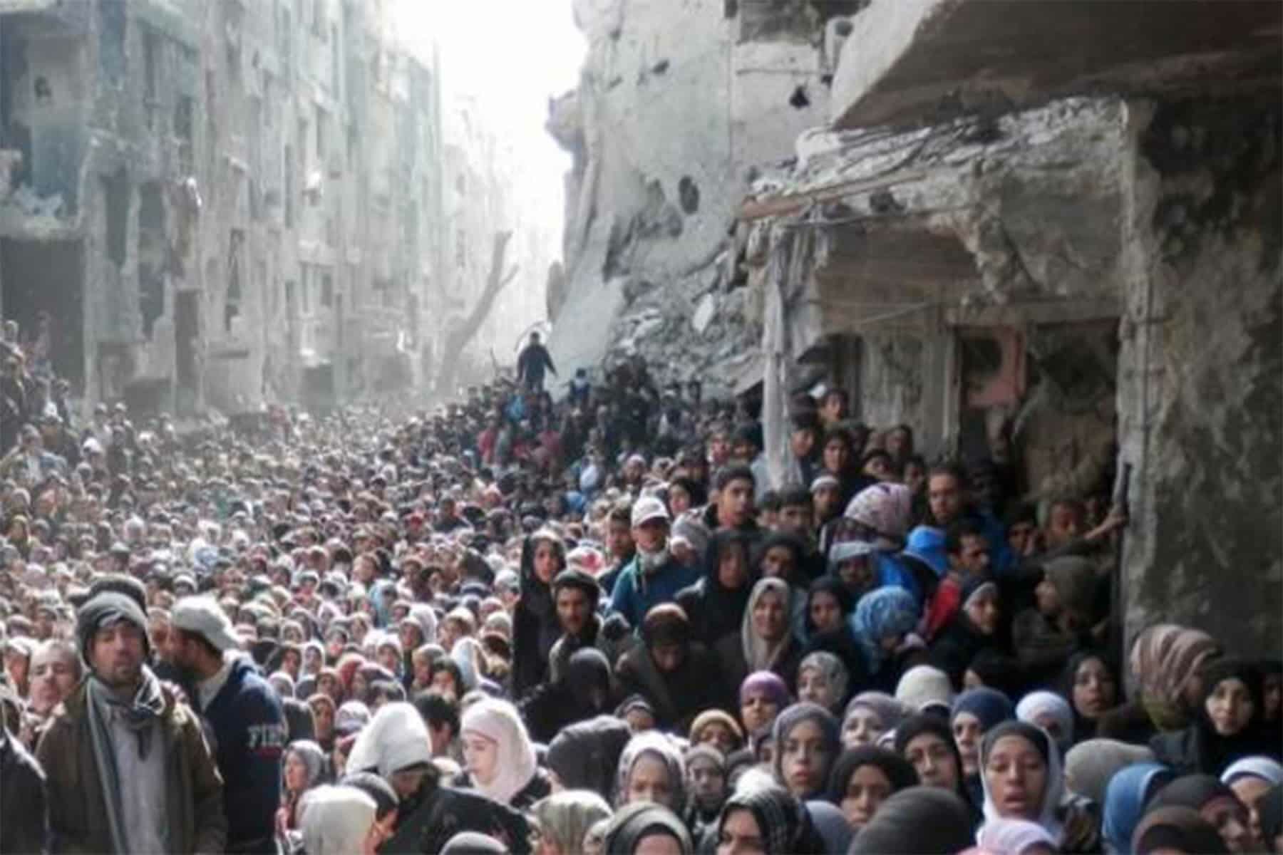 الحصار على مخيم اليرموك watanserb.com