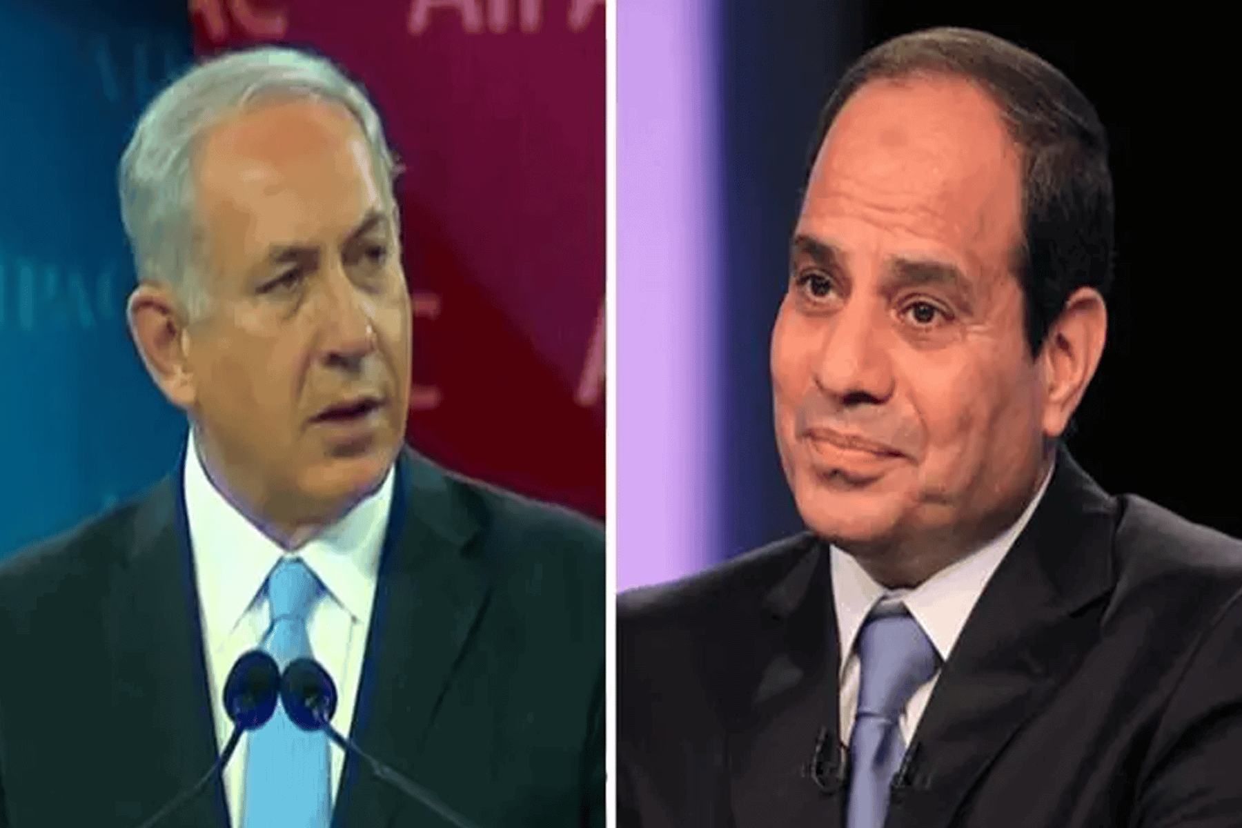 نتنياهو والسيسي watanserb.com