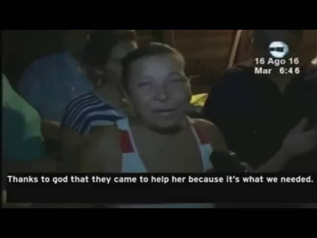شيطان يقفز على امرأة