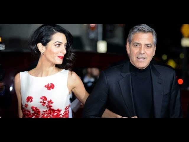 أمل كلوني حامل بطفلها الأول