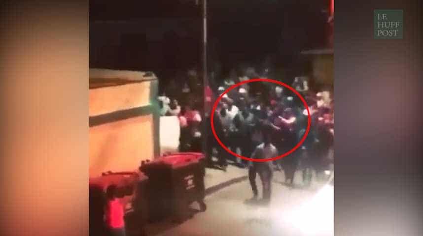 لحظة هروب الرئيس الفنزويلي من بين أيدي عشرات الغاضبين عليه