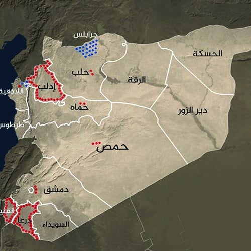 تقسيم سوريا إلى مناطق آمنة watanserb.com