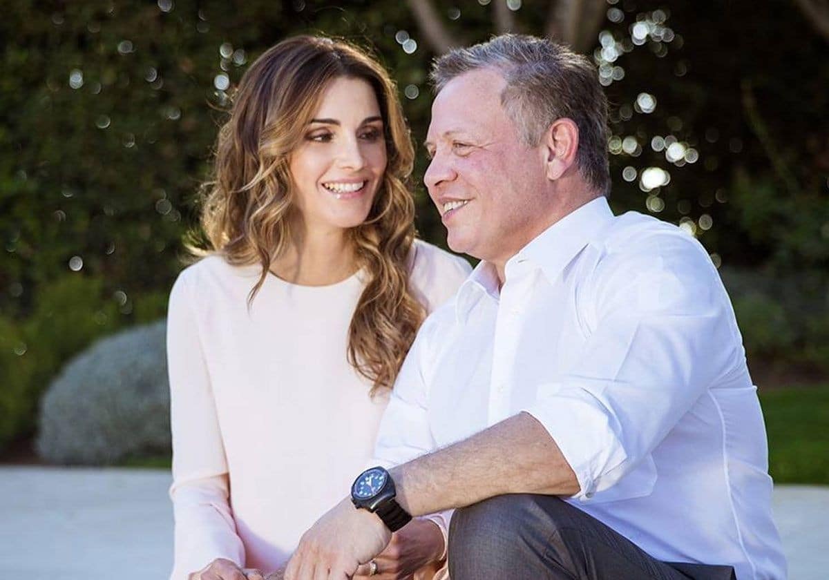 الملكة رانيا و وعاهل الأردن watanserb.com