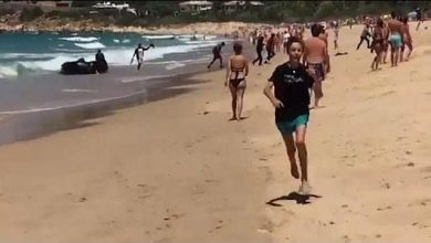 قارب لاجئين يقتحم شاطئ إسباني