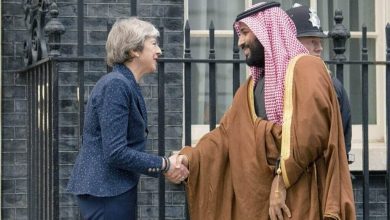 محمد بن سلمان وتيريزا ماي watanserb.com