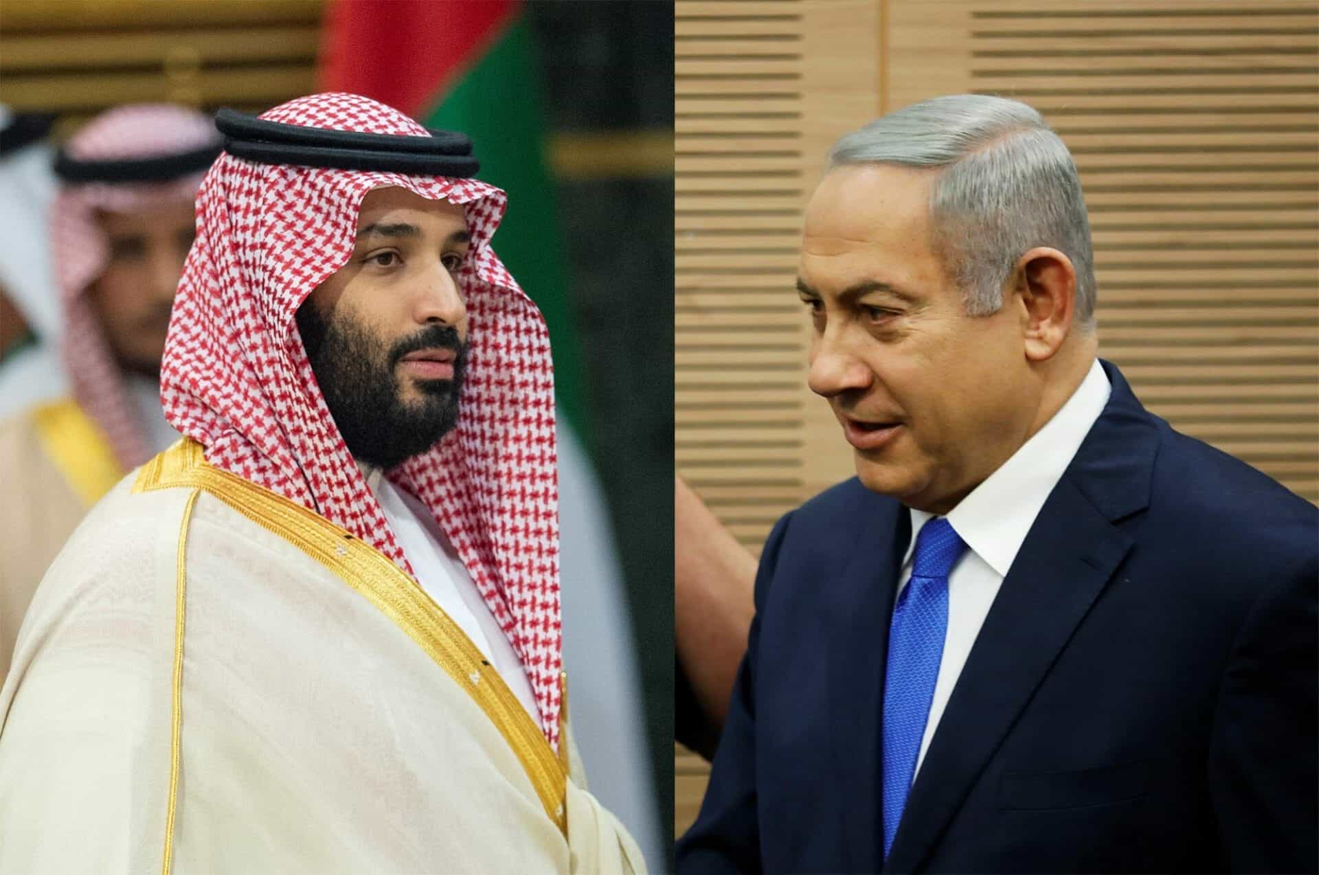 نتنياهو ومحمد بن سلمان watanserb.com