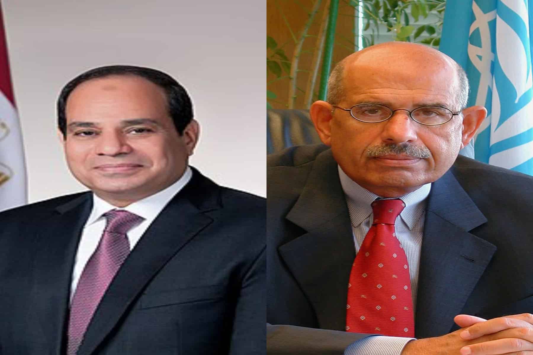 البرادعي والسيسي watanserb.com