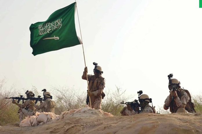 سقوط جندي سعودي watanserb.com