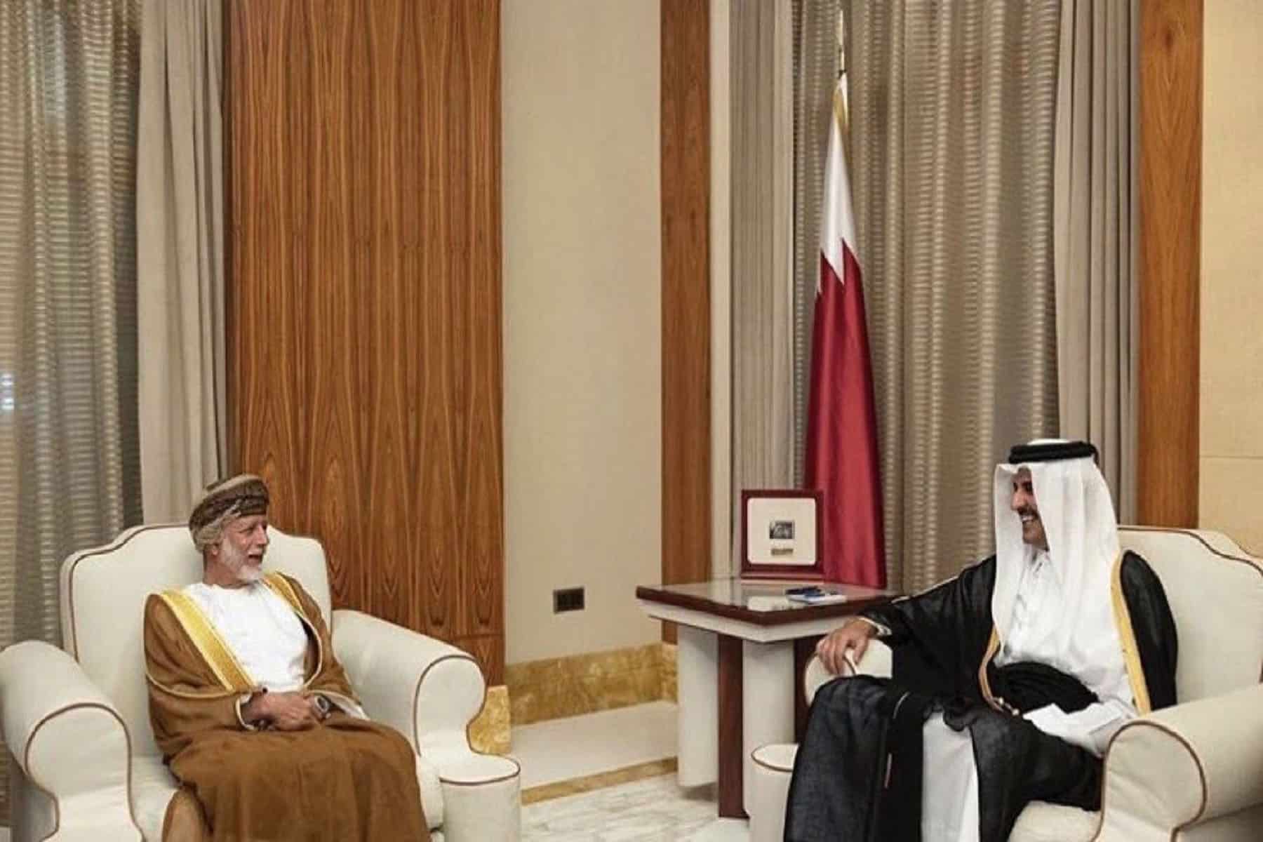 امير-قطر-ووزير-خارجية-عمان-1 watanserb.com