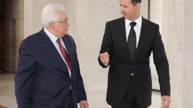 محمود عباس وبشار الاسد watanserb.com