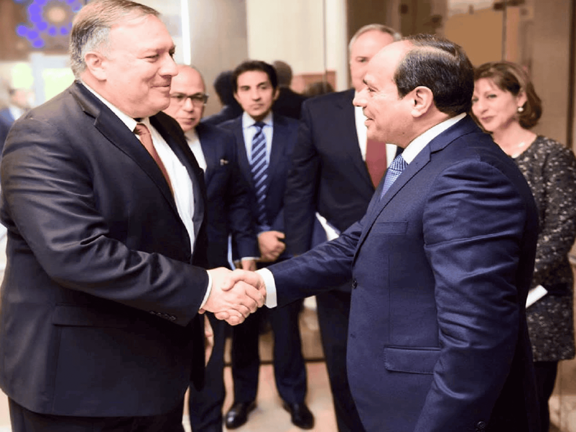 بومبيو و السيسي watanserb.com