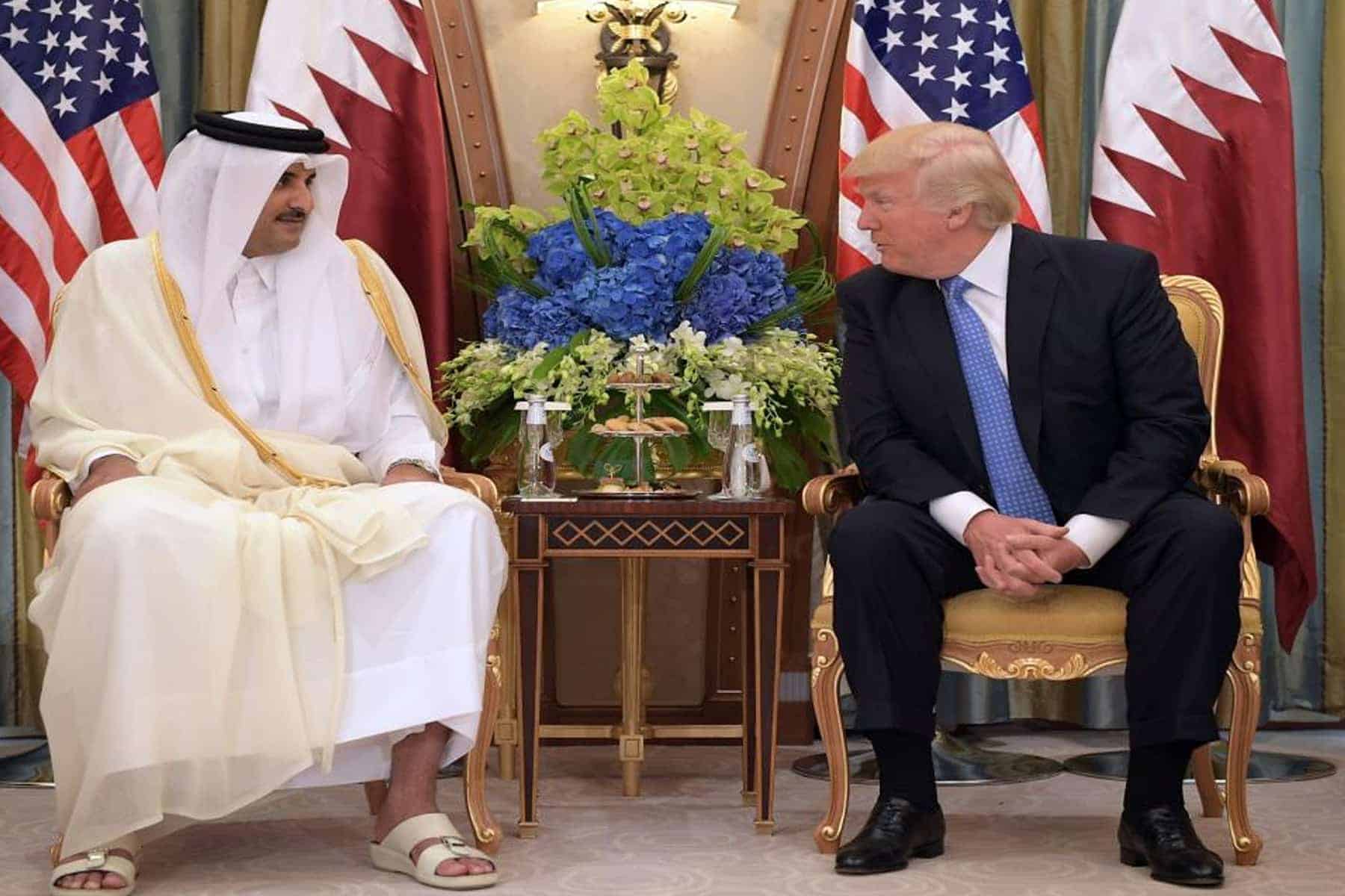 الأمير تميم يلتقي ترامب watanserb.com