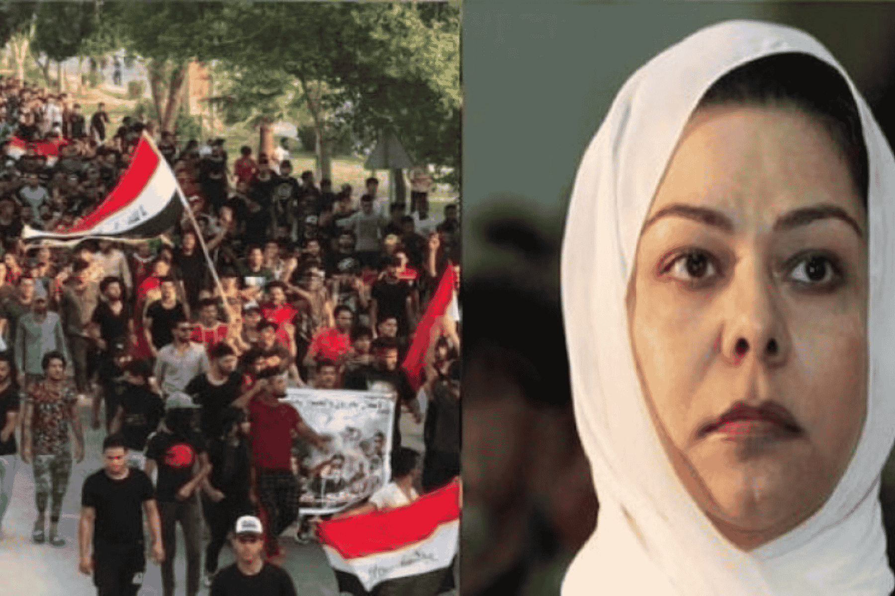 رغد صدام احتجاجات العراق watanserb.com