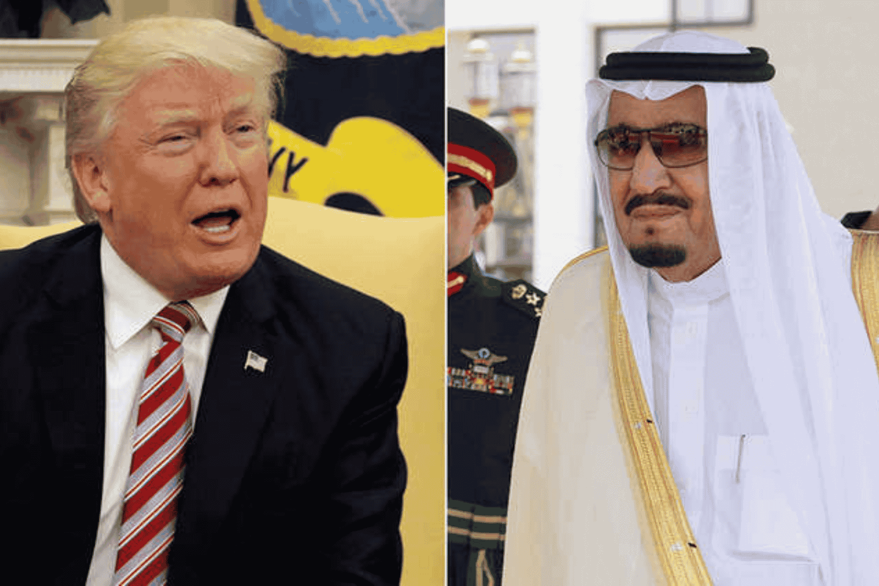 ترمب يسخر بالملك سلمان watanserb.com