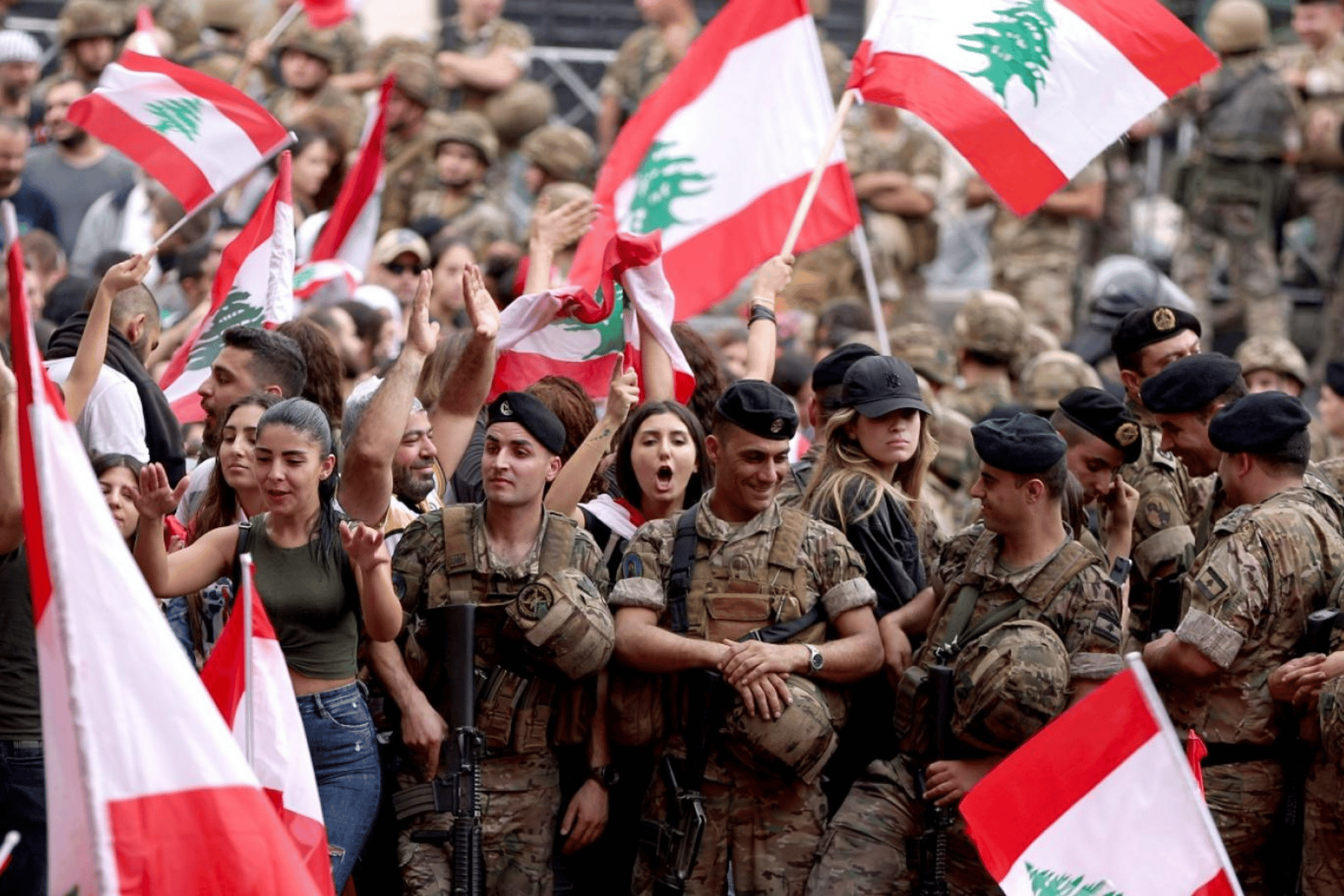 موقف الجيش اللبناني الاحتجاجات watanserb.com