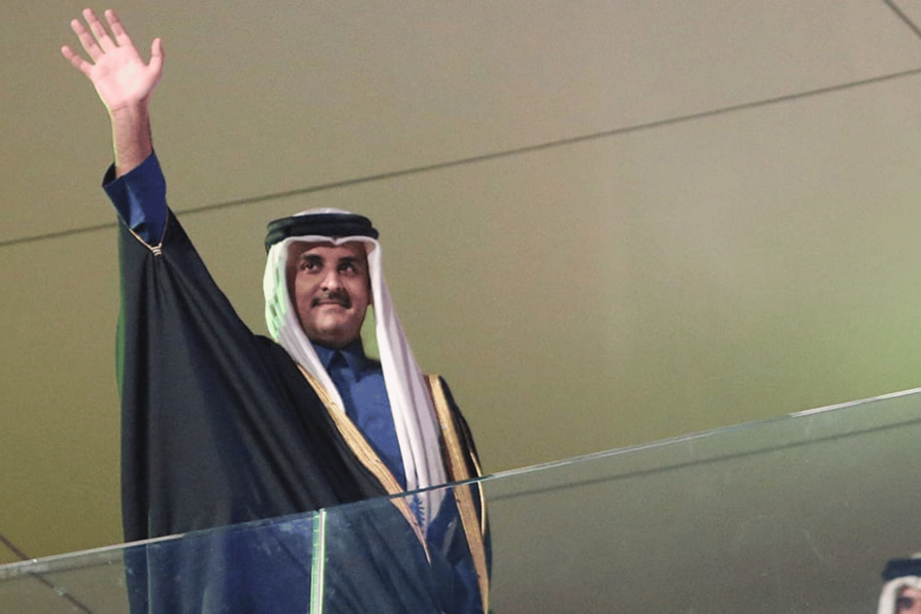 أمير قطر السلام الوطني البحريني