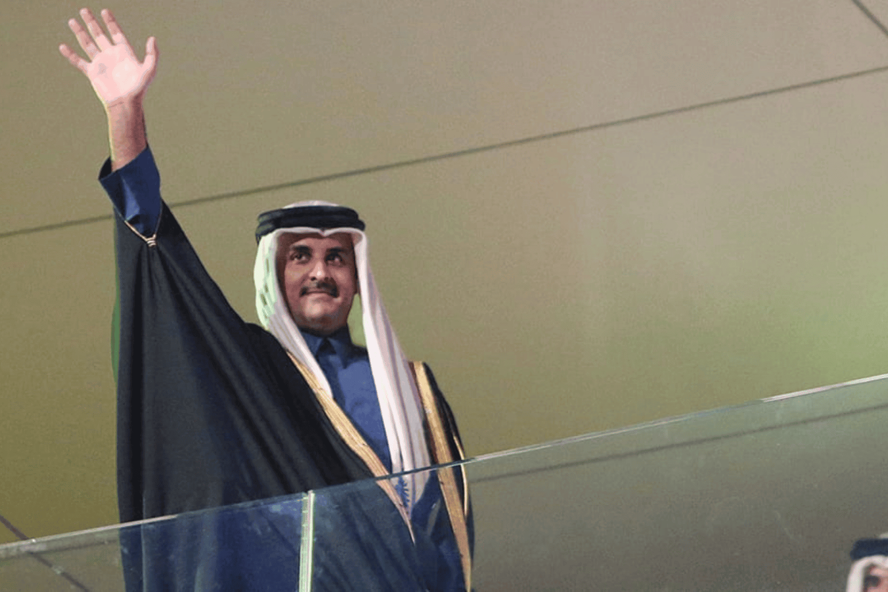 أمير قطر السلام الوطني البحريني