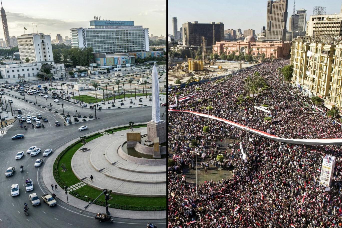 نجلا مبارك في ميدان التحرير watanserb.com