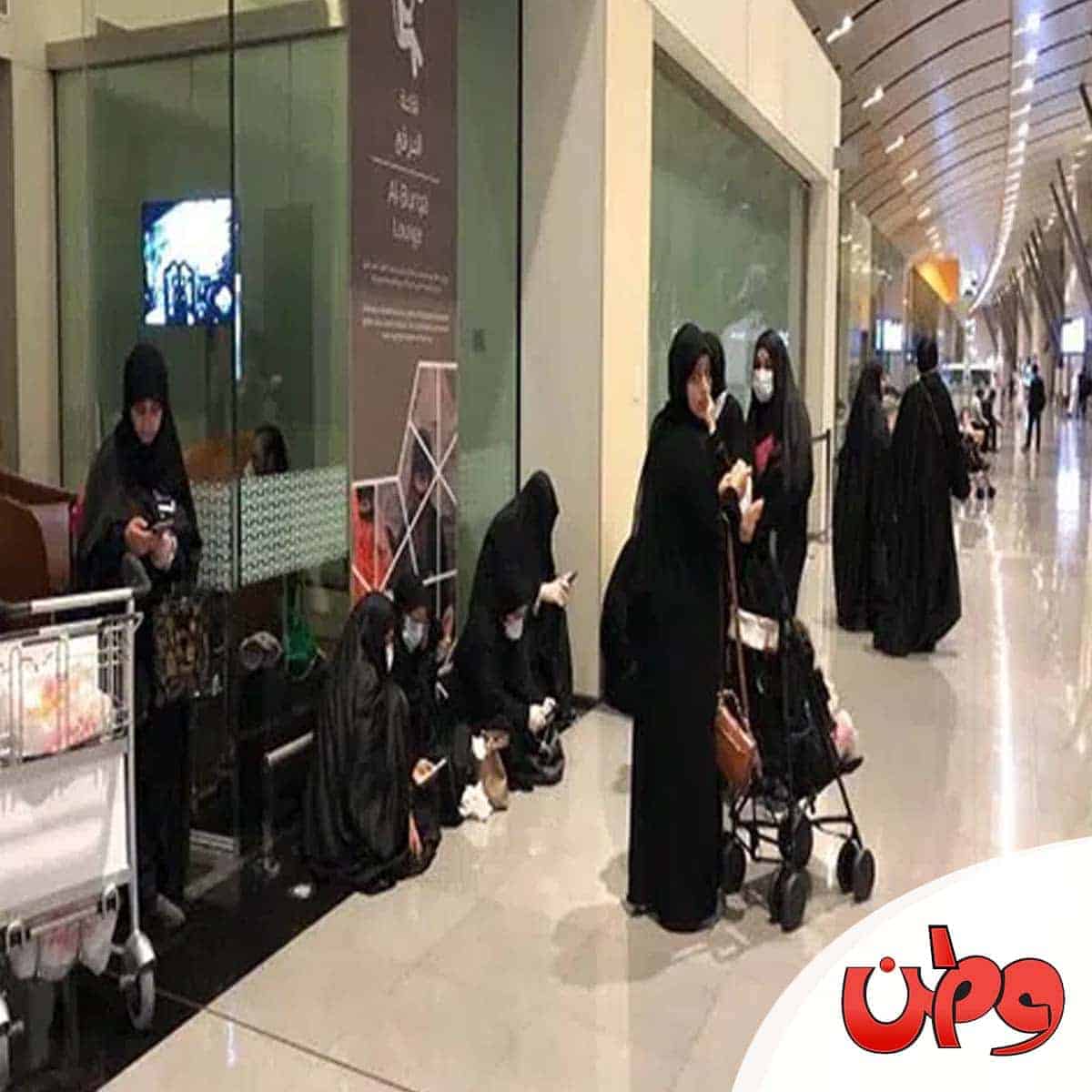 بحرينيات عالقات في مطار مسقط watanserb.com
