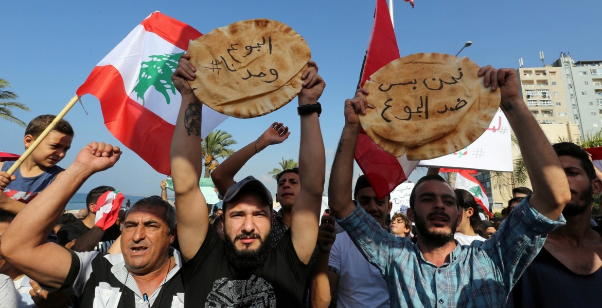 تظاهرات ضد الفقر في لبنان