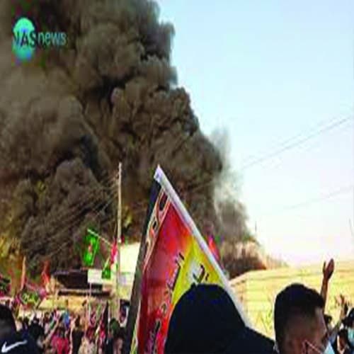 شيعة العراق تحرق قناة دجلة watanserb.com