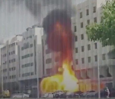 انفجار مطعم ابوظبي