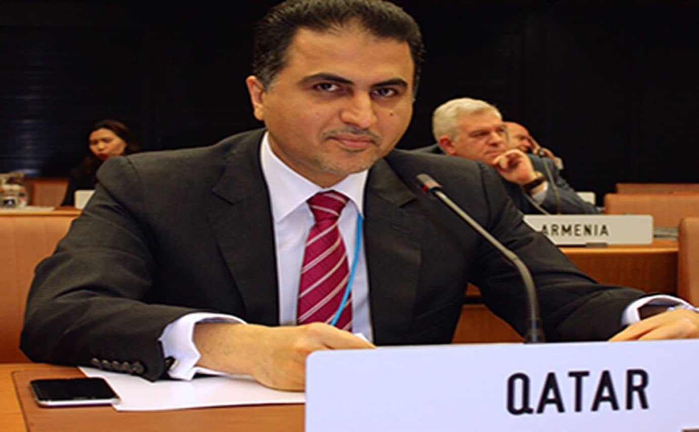 علي خلفان المنصوري مندوب قطر الدائم لدى الأمم المتحدة watanserb.com