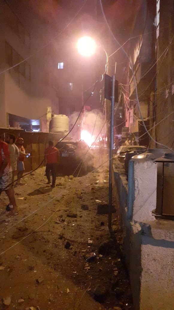 انفجار خزان للوقود في بيروت watanserb.com