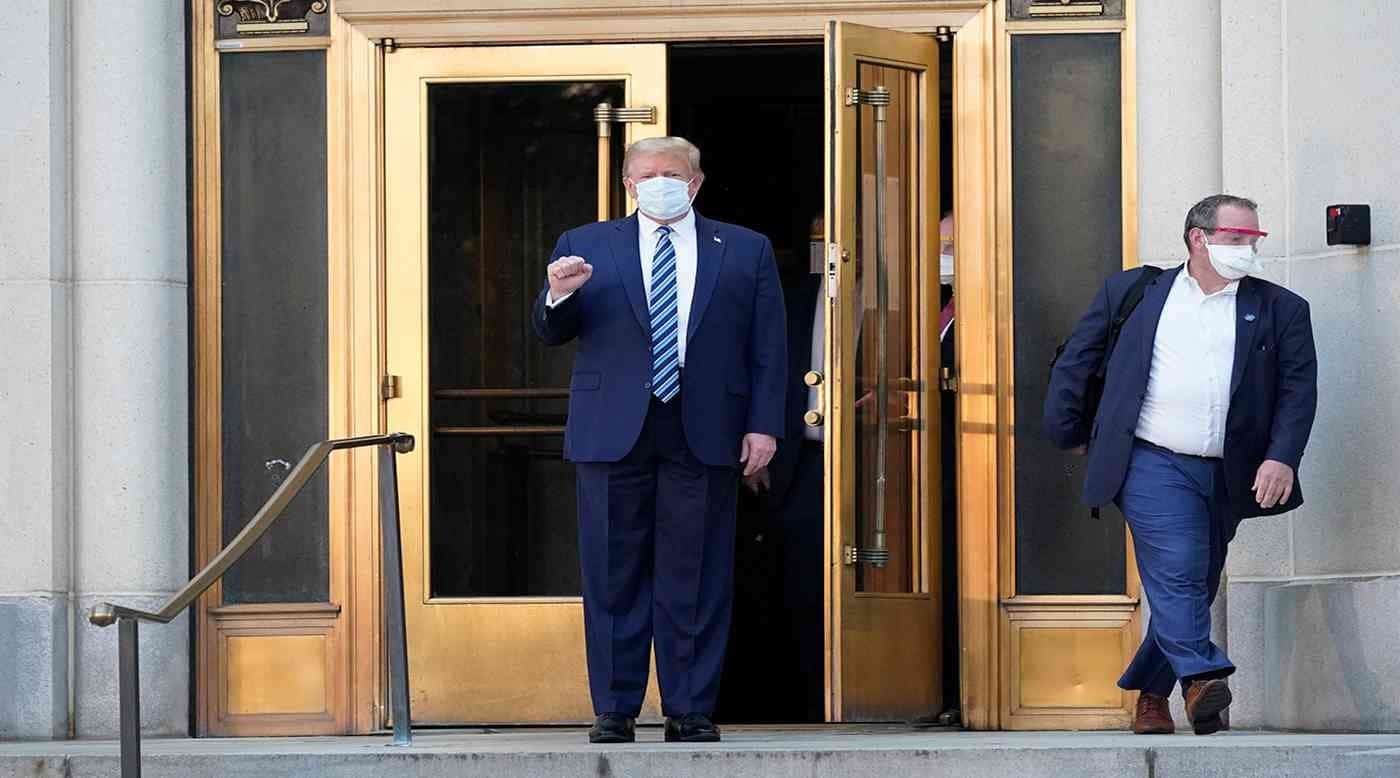 دونالد ترامب يخرج من المستشفى watanserb.com