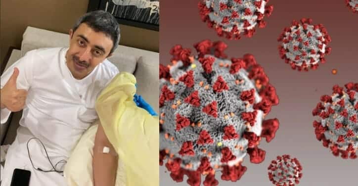 عبدالله بن زايد يتلقى لقاح فيروس كورونا watanserb.com