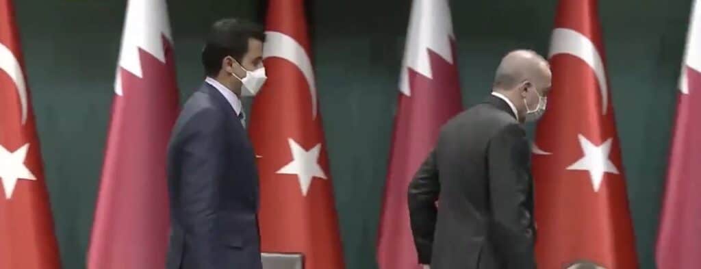 أمير قطر وأردوغان watanserb.com