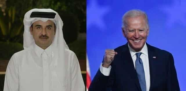 أمير قطر يهنئ بايدن بالفوز برئاسة أمريكا watanserb.com