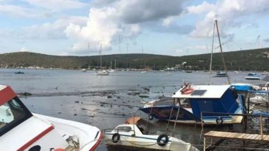 بحر ازمير زلزال أزمير التركية في تركيا watanserb.com