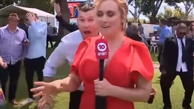 تحرش بمراسلة تلفزيونية على الهواء مباشرة watanserb.com