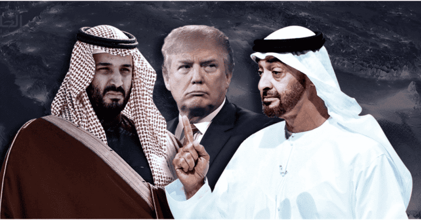 ترامب - محمد بن زايد - محمد بن سلمان watanserb.com