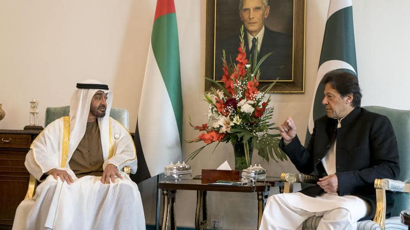 محمد بن زايد وعمران خان watanserb.com