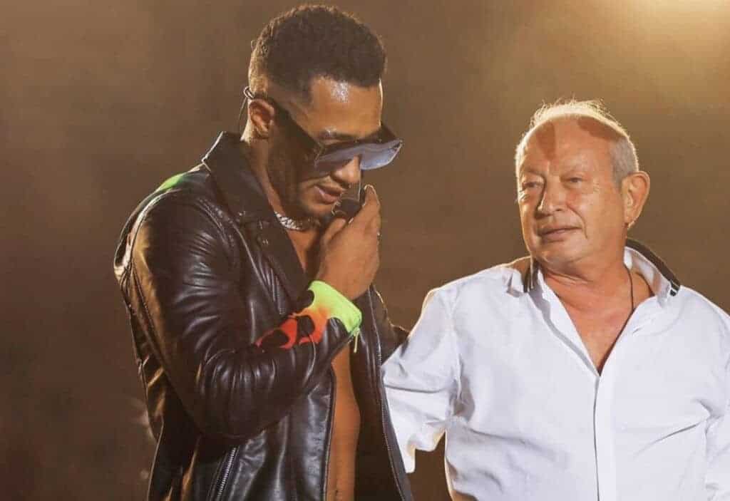 نجيب ساويرس ومحمد رمضان watanserb.com